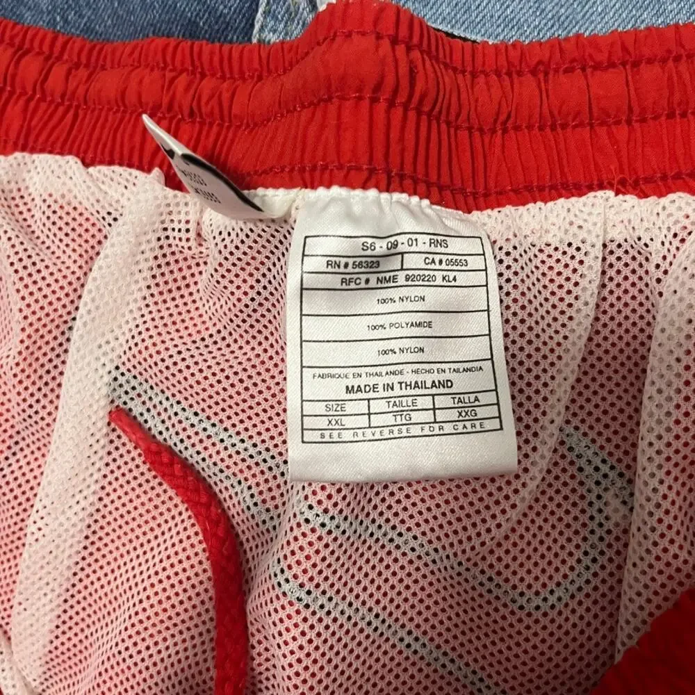 Nike Men's Red Retro Swim Trunks Size XXL